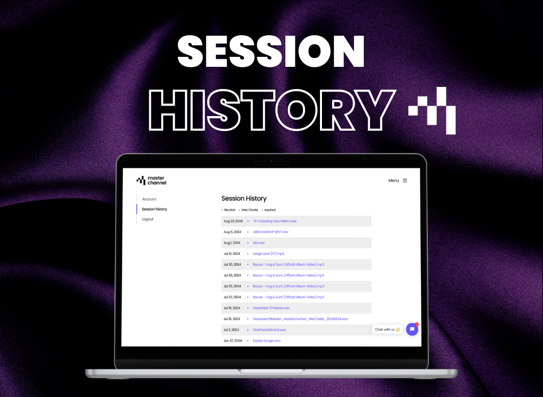 Where to find the songs I have mastered?