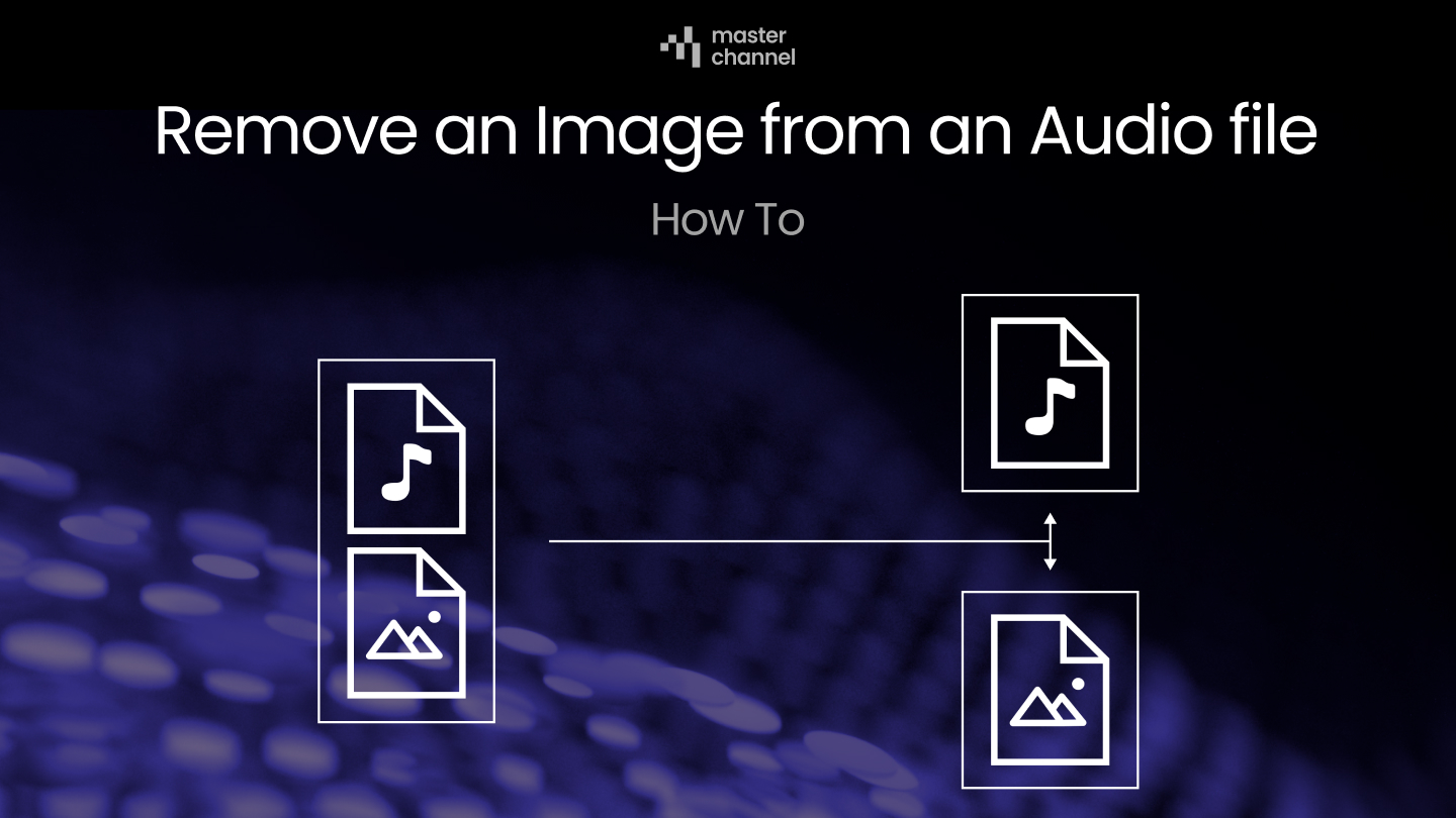 How do I remove an image from an audio file?