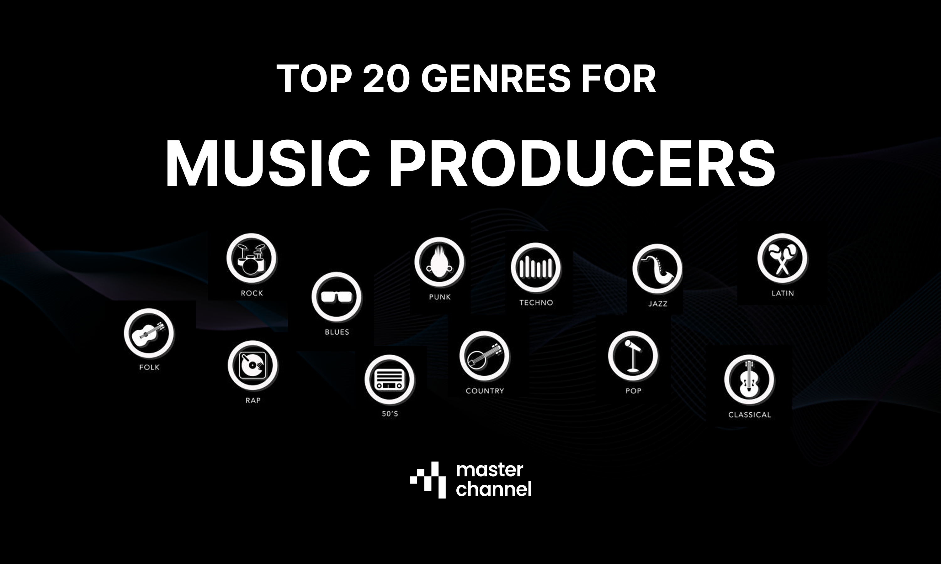 The top 20 most popular genres for music producers!